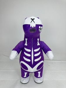 Costume de mascotte de cheval Baldi Poppy, sorcière mystérieuse, violet foncé, 2 m de haut, pour adultes, Halloween, Carnaval - Product Image 2