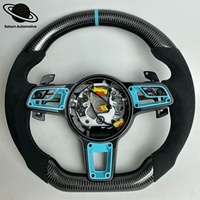 Volant en fibre de carbone pour Porsche 911 981 991 992 718 Macan Panamera Cayenne Taycan Boxster Cayman GT 917 911