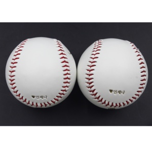 Prix usine 9 pouces 5 OZ haute qualité en cuir synthétique cadeau Baseball impression numérique impression timbre pour Signature et décoration - Product Image 6