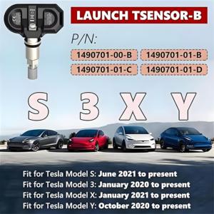 Sensore di lancio 2025 per Tesla modello S/3/X/Y senza programmazione Bluetooth TPMS sensore di pressione dei pneumatici per la riparazione di pneumatici sensore Tesla - Product Image 2
