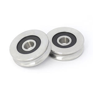 Rouleaux à billes à gorge profonde en acier inoxydable 420 S608RS en forme de U concave, directement de l'usine, poulies non standard, haute qualité - Product Image 1