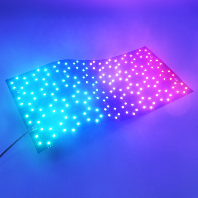 Factory Price Pixels Led Sheet Running RGBIC Led Sheet Screen 490*245MM Paper Thin Led Light Sheets