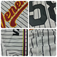 Maillot de baseball personnalisé OEM avec nom et numéro d'équipe personnalisés, plus design sur le thème d'Halloween effrayant pour les vêtements d'équipe