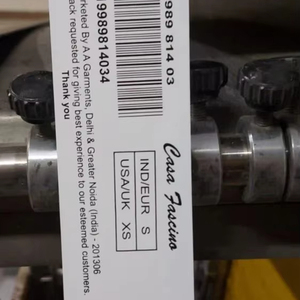 ป้ายพิมพ์ลายผ้าแพรแข็งขนาด 1.5x3 นิ้ว ป้ายโลโก้ดีไซน์ขายดี ป้ายพิมพ์ลายสำหรับเสื้อผ้า ป้ายพิมพ์ลาย ป้ายเสื้อผ้า - Product Image 1