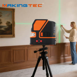 <span class=keywords><strong>Niveau</strong></span> laser auto-nivelant 1V1H - Batterie intégrée 4000 mAh, précision ±1,5 mm, portée 15 m - Outil <span class=keywords><strong>de</strong></span> nivellement à faisceau rouge ou vert - Product Image 3