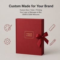 Boîte cadeau personnalisée en forme de cœur rouge mat avec ruban en satin et nœud, style livre, vente en gros, directement de l'usine pour la vente au détail et les cadeaux