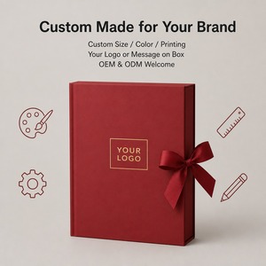 Boîte cadeau personnalisée en forme de cœur rouge mat avec ruban en satin et nœud, style <span class=keywords><strong>livre</strong></span>, vente en gros, directement de l'usine pour la vente au <span class=keywords><strong>d</strong></span>étail et les cadeaux - Product Image 5