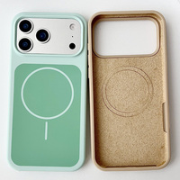 Coque antichoc magnétique en silicone couleurs assorties pour Apple iPhone 14 15 16 17 Air 18 Pro Max, vente en gros usine, MOQ 500