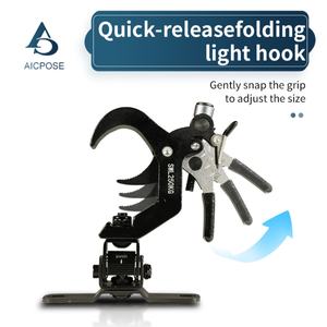 AICPOSE Pince pliante en alliage d'aluminium, crochet professionnel pour éclairage de scène, truss 45-60mm, installation rapide, capacité de charge 250KG, noir - Product Image 5