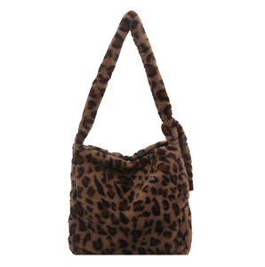 Plush men's and women's universal large capacity zipper <b>canvas</b> <b>backpack</b> new autumn and winter versatile shopping bag - Product Image 4