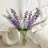 Fleurs artificielles en soie Delphinium à longues tiges pour mariage, décoration extérieure, centres de table et arrangements de fête