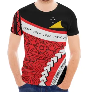 Print On Demand Tokelau Vlag T-shirt Voor Mannen Casual Kleding Groothandel Hiphop Streetwear Sport Mannen T-shirt Korte Mouw tops