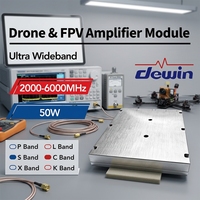 Module amplificateur de puissance RF ultra large bande 2000-6000 MHz 30W à semi-conducteurs (SSPA) pour drone et FPV