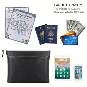 YIHAOXING Business Style Handbag Office File Document and Coin <b>Tablet</b> <b>Bag</b> for Ladies and Men - Product Image 2