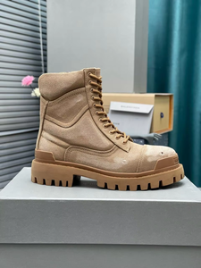 Bottes montantes pour hommes, nouveau design, populaires, style rétro, semelle épaisse, avec fermeture éclair - Product Image 6