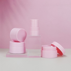 10g 30g 50g Empty Pink Matte Scrub Body Butter Face Cream Frosted Lip Balm Container pp Cosmetic Plastic Jar with Lid - Product Image 2