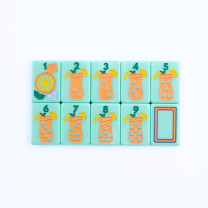 MyfairmahjongTheSoutheastSeries Mahjong avec charme <span class=keywords><strong>du</strong></span> <span class=keywords><strong>Sud</strong></span>, ensemble de mahjong pour femmes en acrylique gravé et peint, luxe moderne - Product Image 3