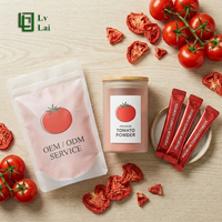 Meest verkochte, hoogwaardige, voedselveilige tomatenpoeder, roze, wateroplosbaar poeder