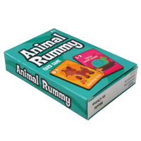Jeu de cartes flash éducatives pour enfants avec cartes à jouer en papier verni brillant 28x40mm pour le plaisir et l'apprentissage, certifié ISO9001
