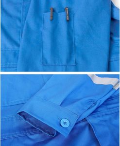 Mono mecánico de alta visibilidad para hombre, mono de trabajo con múltiples bolsillos, mono de algodón, traje de trabajo de poliéster transpirable - Product Image 3