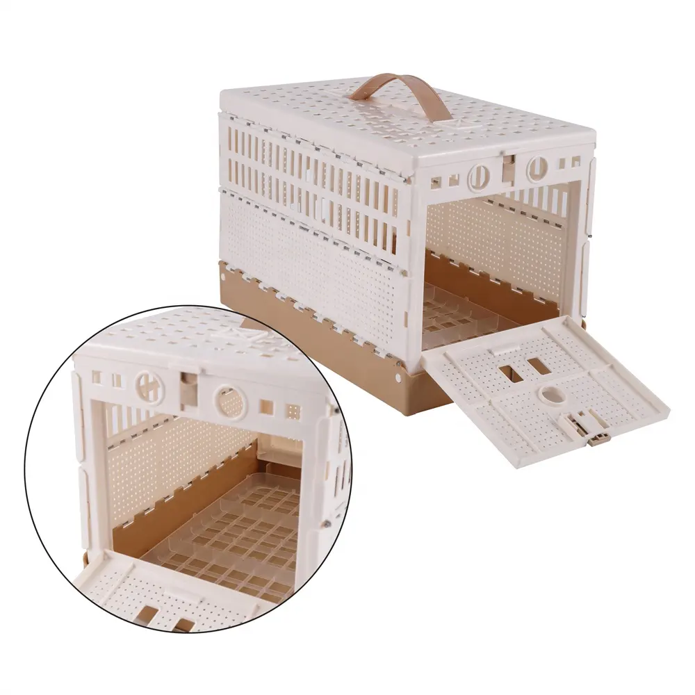 Portable Pigeon Folding Cage Plastic Pigeon Training House Pet Transport Box Cage