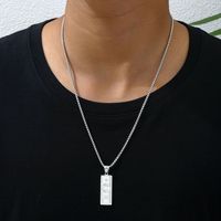 Collier Vintage en Acier Inoxydable Plaqué Or 18K, Pendentif à Thème Riche, Vêtements de Rue Hip Hop, Accessoires Cadeaux pour Hommes et Femmes