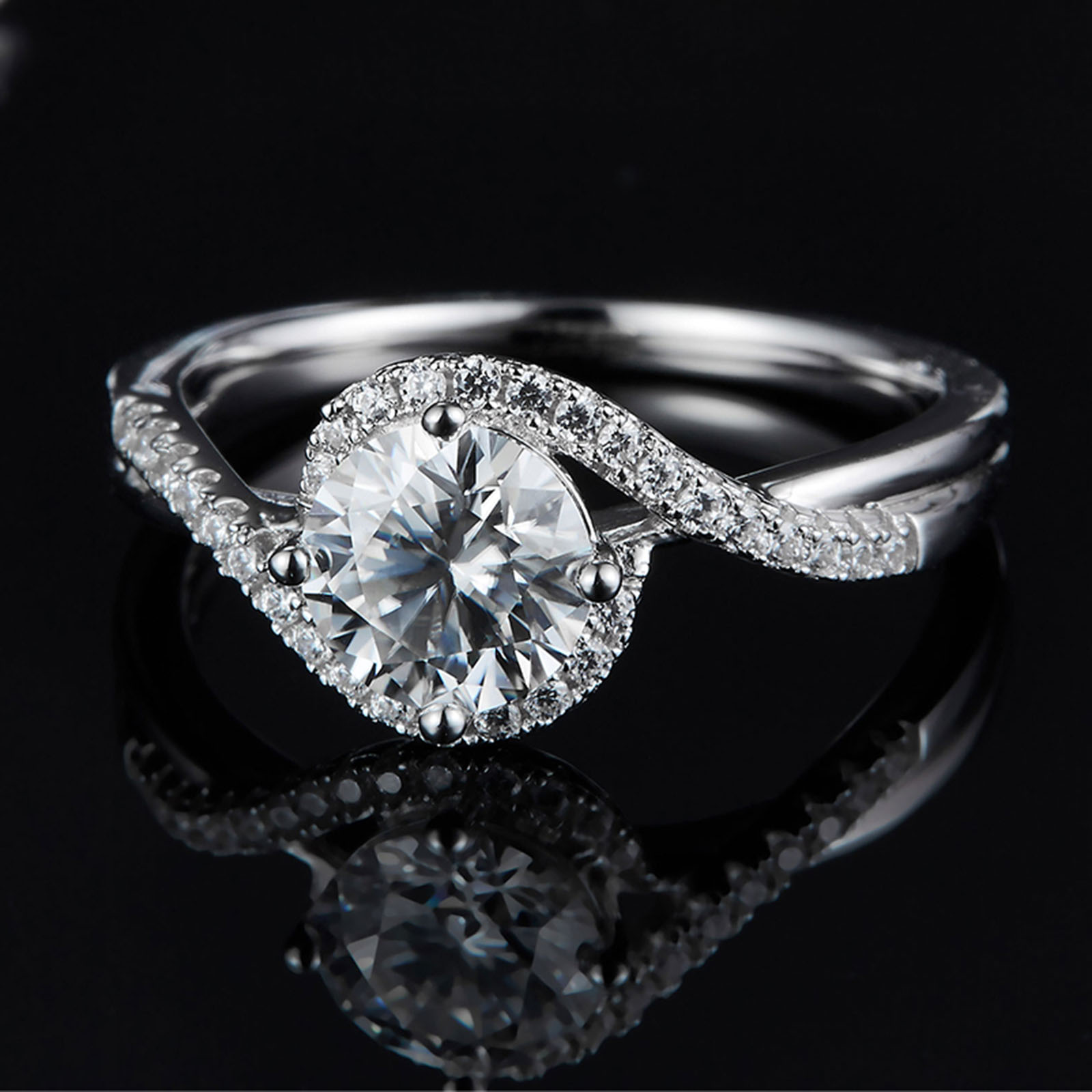 Oro macizo de 18 quilates 1,0 quilates -0053