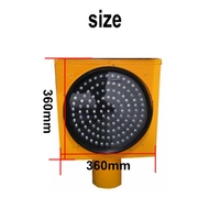 Lampe de signalisation solaire OWLEYE jaune SYFL-S, étanche IP66, LED, visibilité >1000m, autonomie 240h pour autoroutes et zones de construction