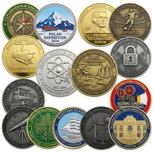 Pièce de défi personnalisée en métal moulé sous pression, plaquée, gravée, polie, en émail dur ou souple, avec impression offset, commémorative - Product Image 3