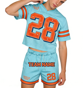 Ensemble <span class=keywords><strong>de</strong></span> maillots <span class=keywords><strong>de</strong></span> football rétro unisexe personnalisés 2026 – Écoresponsables, coupe ample, vierges, en maille respirante tissée – <span class=keywords><strong>V</strong></span>êtements <span class=keywords><strong>de</strong></span> sport en gros - Product Image 2