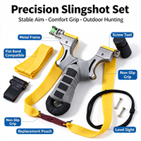 Slingshot de haute précision en acier inoxydable, cadre épaissi, viseur à 5 points, niveau à bulle, pince à dégagement rapide