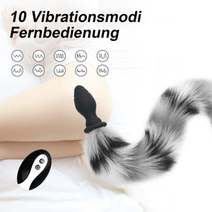 Tapón Anal de Silicona Sexbay Dream con Cola de Zorro, Control Remoto, Vibrador Anal de Silicona, Cola de Tapón Anal para Hombres y Mujeres - Product Image 2