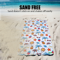 Best Selling Multi-color Microfiber Beach Towel With Logo Custom Print Quick Dry Softness Summer Large Beach Towel