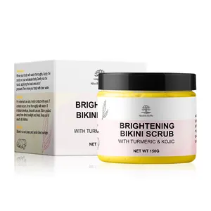 Kojic Acid Turmeric Bikini Body Scrub Remove Dark Spots Bikini Area Private Parts Brightening Whitening Yoni Scrub Exfoliator