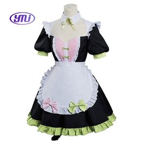 Venta al por mayor Demoned Slayer Maid Nuevo Popular Kamado Nezuko Kanroji Disfraz Lolita Anime Vestido <span class=keywords><strong>Mitsuri</strong></span> Cosplay - Product Image 3