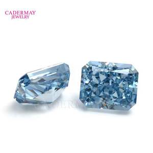 8A chất lượng tuyệt vời cắt mỹ <span class=keywords><strong>Cubic</strong></span> <span class=keywords><strong>Zirconia</strong></span> màu xanh màu 10x12mm rạng rỡ nghiền nát Iced cắt rời đá quý CZ Stones - Product Image 6