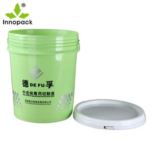 Chine usine directe PP matériel seaux de stockage d'eau poignée en métal impression personnalisée 18L seau en plastique avec couvercle - Product Image 5