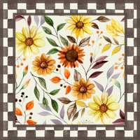 Tapis de Mahjong américain Charleston motif floral nid d'abeille, tapis de table antidérapant en néoprène pour Mahjong, tapis de jeu pliable insonorisant
