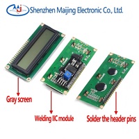 LCD1602 I2C Modul LCD 16x2 Tampilan Karakter Layar Biru Kode Putih Lampu Hitam 5V Papan Monitor