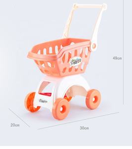 Chariots à pousser 2024 pour enfants, familles, bébés, jouets pour garçons et filles, chariots de supermarché, chariots de courses, dé<span class=keywords><strong>coupe</strong></span> de fruits - Product Image 3