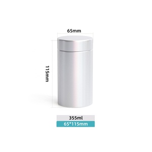 Pot en aluminium à couvercle lisse pour compléments alimentaires, boîte à capsules, conception d'impression couleur, boîte en aluminium pour pilules, boîte métallique - Product Image 2
