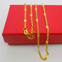 Bijoux en laiton plaqué or 24K, cuivre dubaï, serpent, chaîne torsadée, collier en or pour femmes
