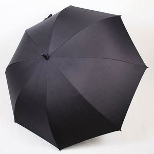 High Quality 190T Auto Open Waterproof <b>Windproof</b> Straight Golf <b>Umbrella</b> Lifting Function Silk Screen Printed Custom Promotional - Product Image 1