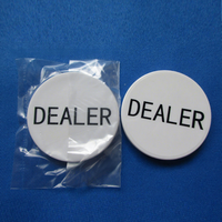Jetons de poker ABS 50 mm à prix direct usine avec design à barre longue-courte, surface lisse, logo personnalisable – Jetons de casino pour Big Blind et Small Blind