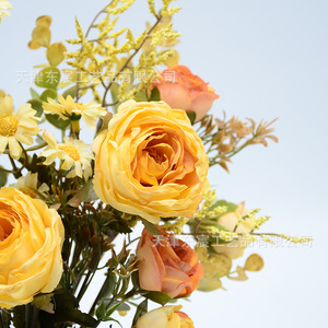 Bouquet de roses artificielles Dongchen Crafts, fleurs en soie, 30 cm-100 cm, décorations pour salon - Product Image 2