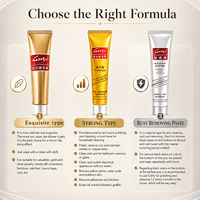 G3Hu Dépolisseur pour métaux, Polisseur pour laiton, Polisseur pour instruments de musique, Pâte métallique portable à brillance rapide, Puissant, qualité industrielle