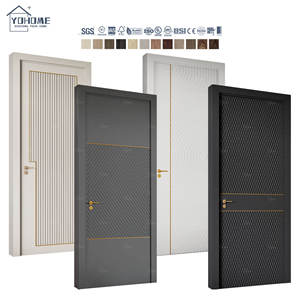 Cửa nội thất cao cấp Yohome bảo hành 5 năm, phòng ngủ biệt thự, phòng học, phòng tắm, chất liệu chắc chắn, thiết kế hiện đại, cửa nội thất 8 feet cho nhà ở - Product Image 3