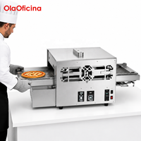Four à pizza à gaz commercial de 20 pouces HGP-2 en acier inoxydable GPL neuf pour restaurants, hôtels et boulangeries