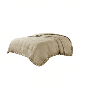 Couverture de lit matelassée DB surdimensionnée en alternative au duvet, couleur unie, toutes saisons, polyester, lavable en machine, style moderne - Product Image 1