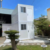 Maison mobile préfabriquée pliable prête à l'emploi, isolée, livrée en conteneur